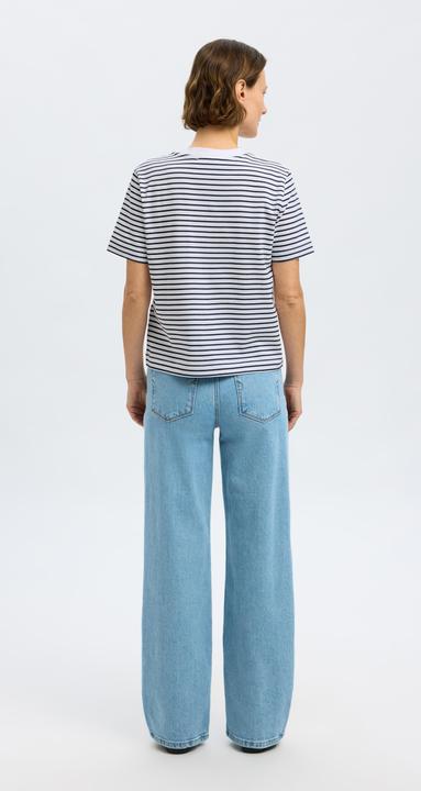 Produktbild Selected Femme Slfessential Ss Striped Boxy Tee Noos (L)