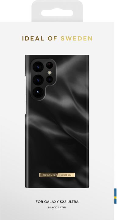Produktbild iDeal Of Sweden Designer-Cover Black Satin (Samsung Galaxy S22 Ultra)