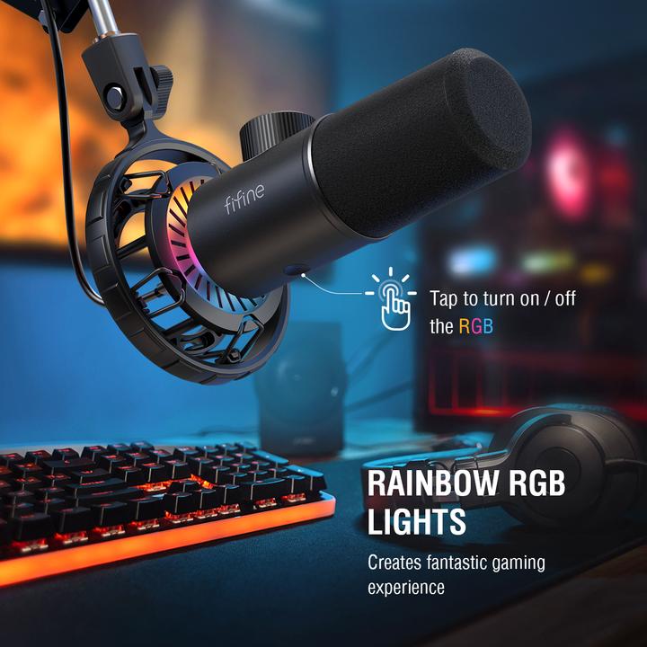 Produktbild Fifine k658 USB RGB dynamic microphone