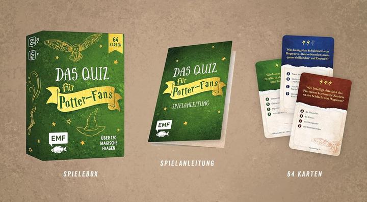 Actual product image Card game: The unofficial quiz for Potterheads (German)