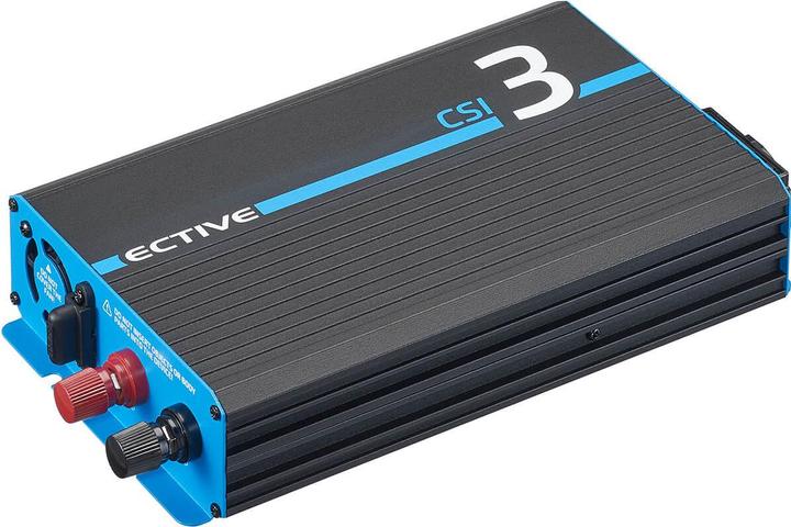 Produktbild Ective CSI 3 300W/12V Sinus-Wechselrichter mit Netzvorrangschaltung und Ladegerät (CH-Stecker)