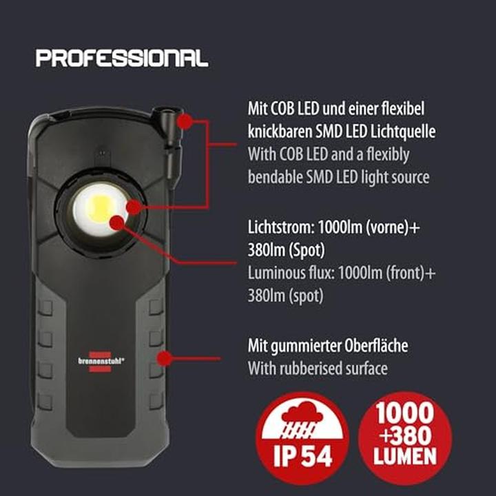 Produktbild Brennenstuhl Professional Akku LED Handlampe HL 1000 ACW (1000 lm)