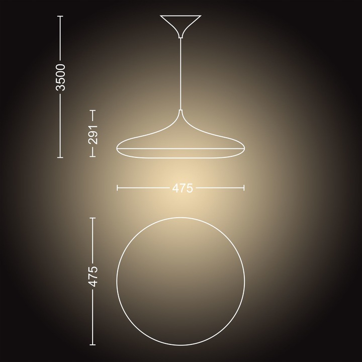 Actual product image Philips Hue Cher Base BT (3000 lm)