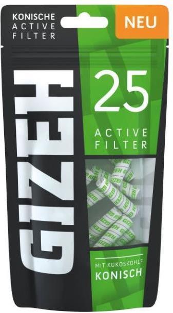 Produktbild Gizeh Aktivkohlefilter 6-7 mm konisch