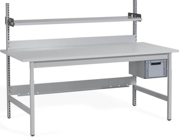 Immagine prodotto Moravia Tavolo da imballaggio completo ERGO-Budget, basso 1600 x 900 mm (LxP), altezza totale 1480 mm (160 cm, 160 cm)