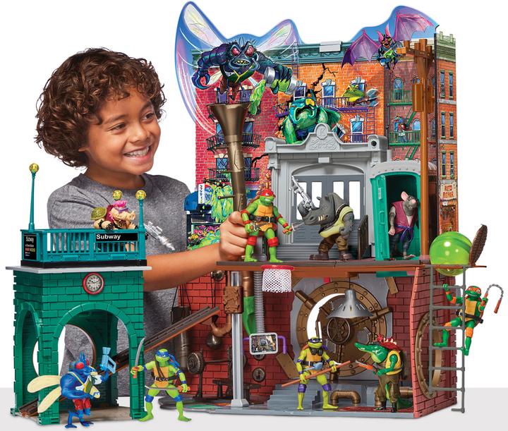 Produktbild Boti Teenage Mutant Ninja Turtles: Mutant Mayhem Spielset Hauptquartier