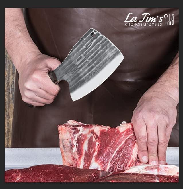 Actual product image La tim's Cleaver with solid wood handle (16.20 cm)