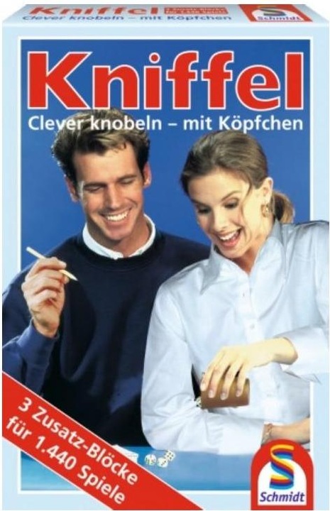 Produktbild Schmidt Spiele SSP49039 - Kniffelblock - 3 Stück für 1440 Spiele, 2-8 Spieler, ab 8 Jahren (DE-Ausgabe) (Deutsch)