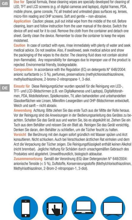 Actual product image Peach damp cleaning cloths (100 x)