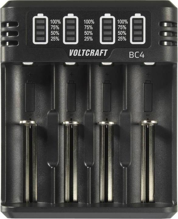 Produktbild Voltcraft BC4 Rundzellen-Ladegerät LiIon, NiMH Mignon (AA), Micro (AAA), Baby (C (1 Stk., Sub-C, AA, AAA, Ladegerät ohne Akku)