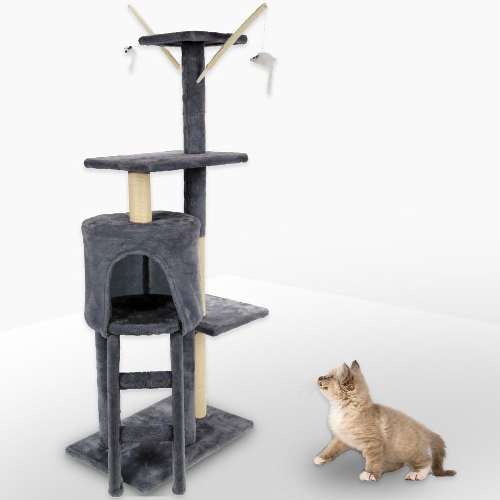 Thumbnail - Champ Katzenkratzbaum (110 cm, Grau), Katzenbaum