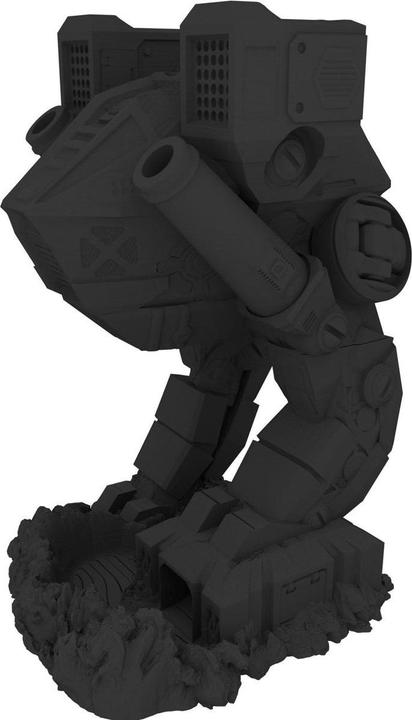 Produktbild Feldherr Fates End Würfelturm Mech schwarz – 3D gedruckt, abnehmbares Dach (Kunststoff)