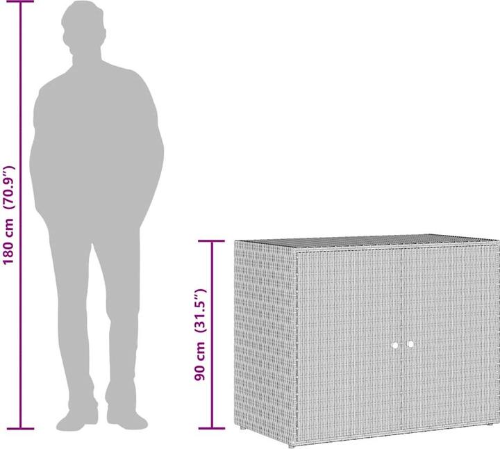 Actual product image vidaXL Gartenschrank