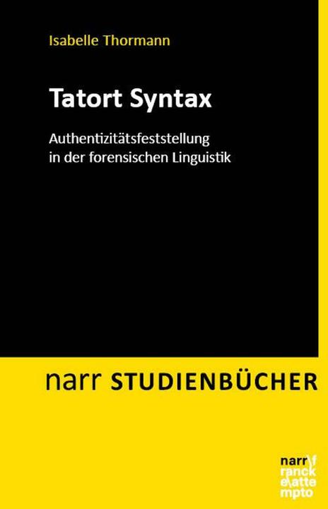 Thormann:Tatort Syntax (Deutsch, Isabelle Thormann, 2024)