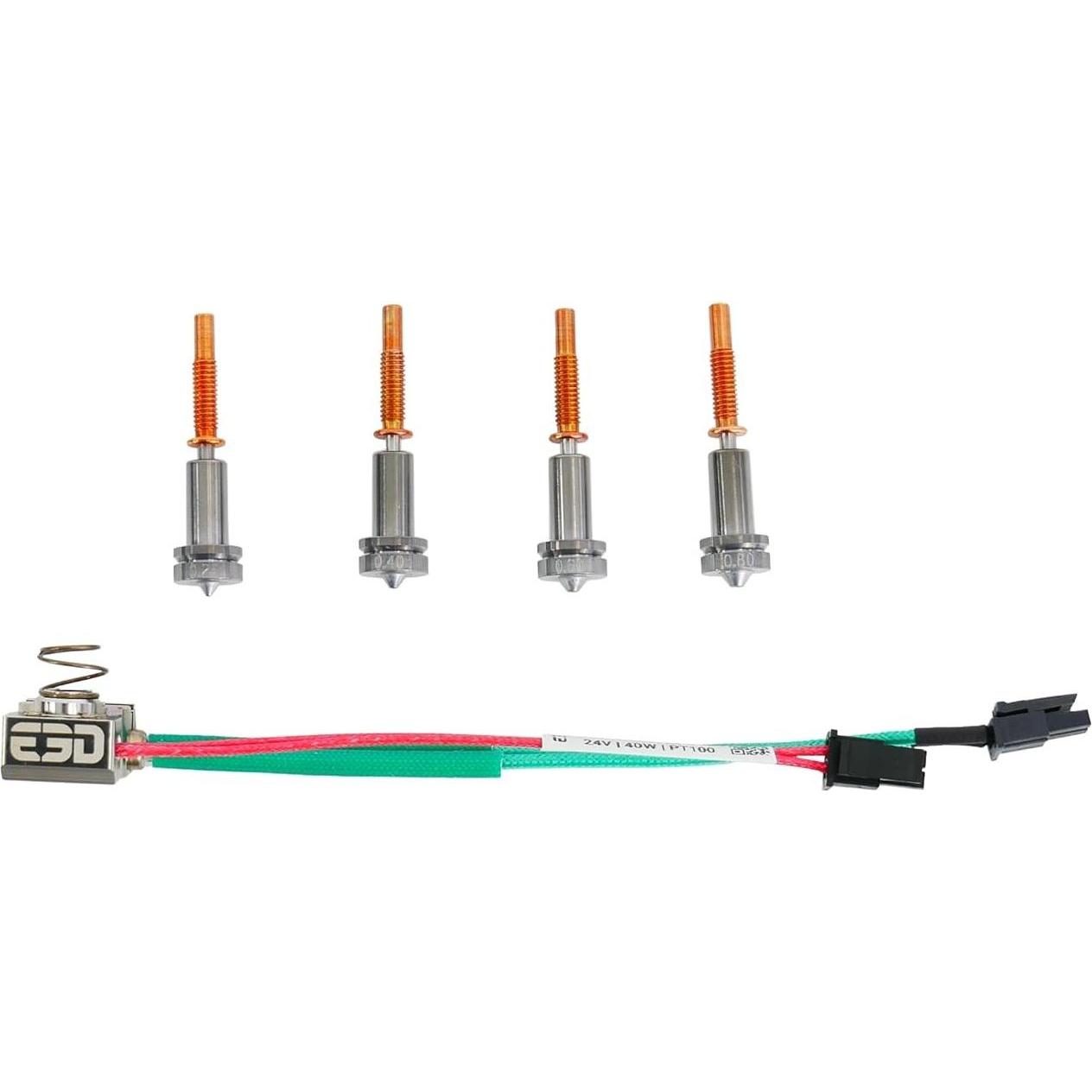 E3D Online E3D Revo High Temp Hotside PT100 fully loaded kit (Testina di stampa), Accessori per stampante 3D