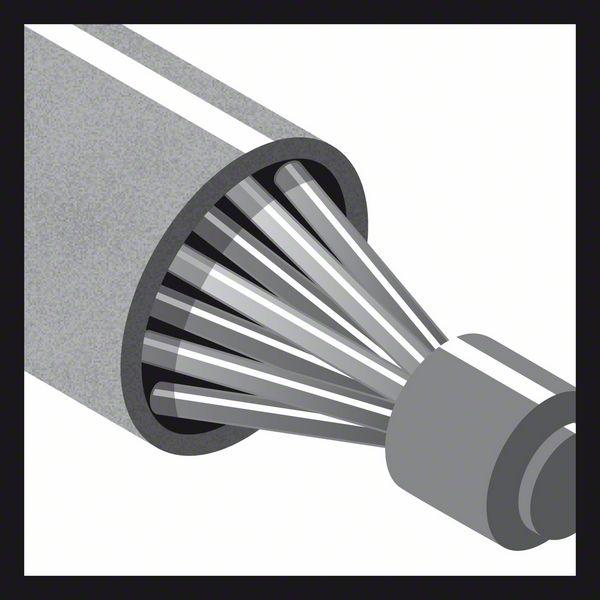Produktbild Bosch Professional Zubehör PRO Stainless Steel clean Pinselbürste, gerader Schaft, 15 x 0,2 mm