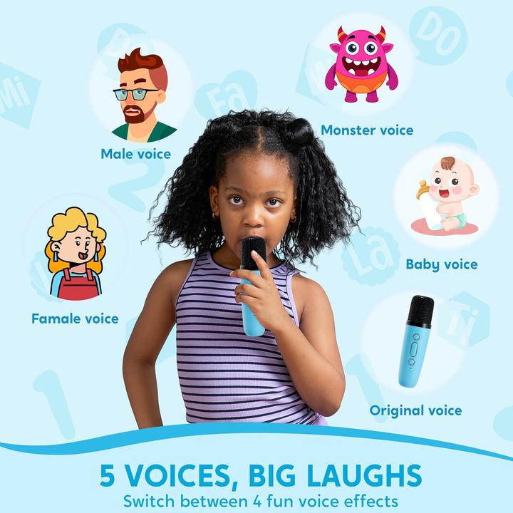 Produktbild Syncfun Karaoke-Maschine für Kinder mit Mikrofonen und Lichtern