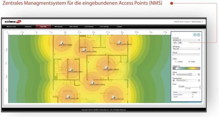 Actual product image Edimax Pro CAP300: Managed PoE access point