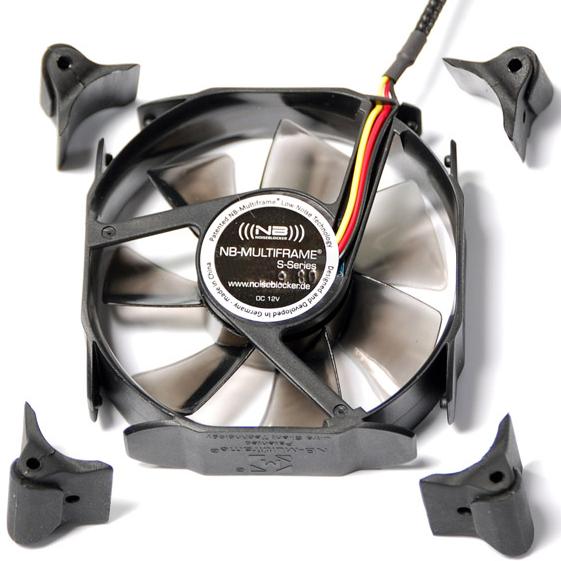 Thumbnail - Noiseblocker Multiframe S-Series M8-3 (80 mm, 1 x), PC Lüfter, Schwarz