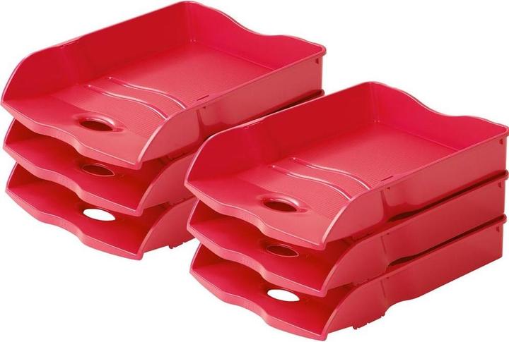 Produktbild Han Briefablage Re-LOOP, DIN A4 / C4, rot 100% recycelter Öko-Kunststoff, hohe Stabilität (A4)