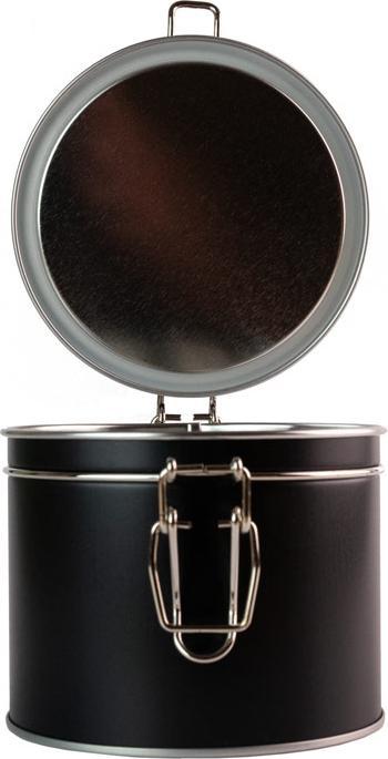 Produktbild miniSchoggi Keksdose mit Bügelverschluss Schwarz, Ø 102 x 90 mm