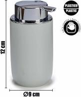 Actual product image Berilo set 4 pieces gray bathroom articles