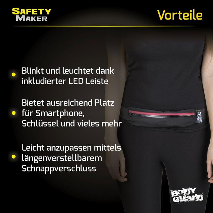 Immagine prodotto SafetyMaker Borsa a LED Marsupio Marsupio Sport Donna Uomo Luce Luminosa