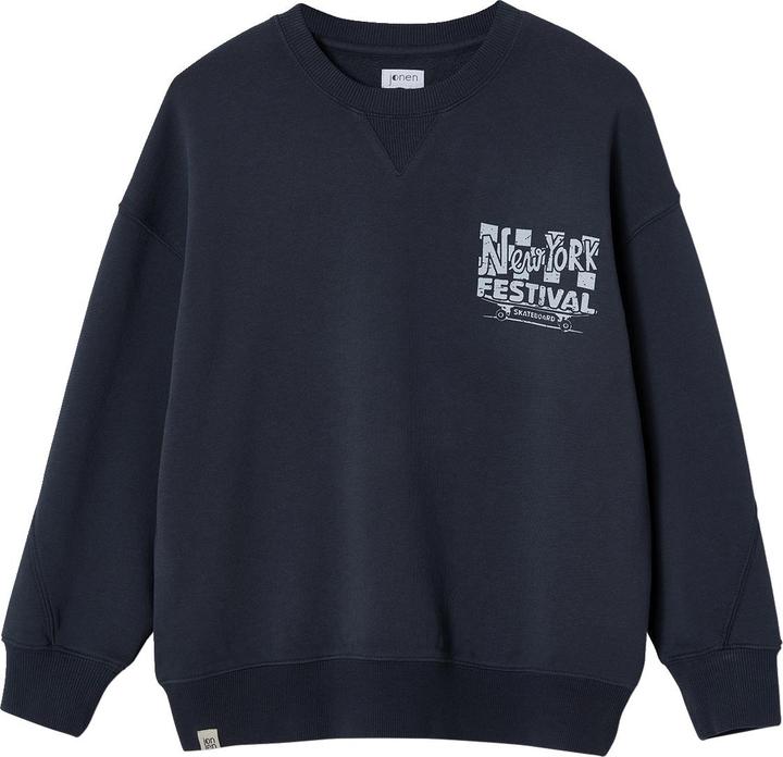 Actual product image Jonen Weites Jungen Sweatshirt in Washed-Optik (128)