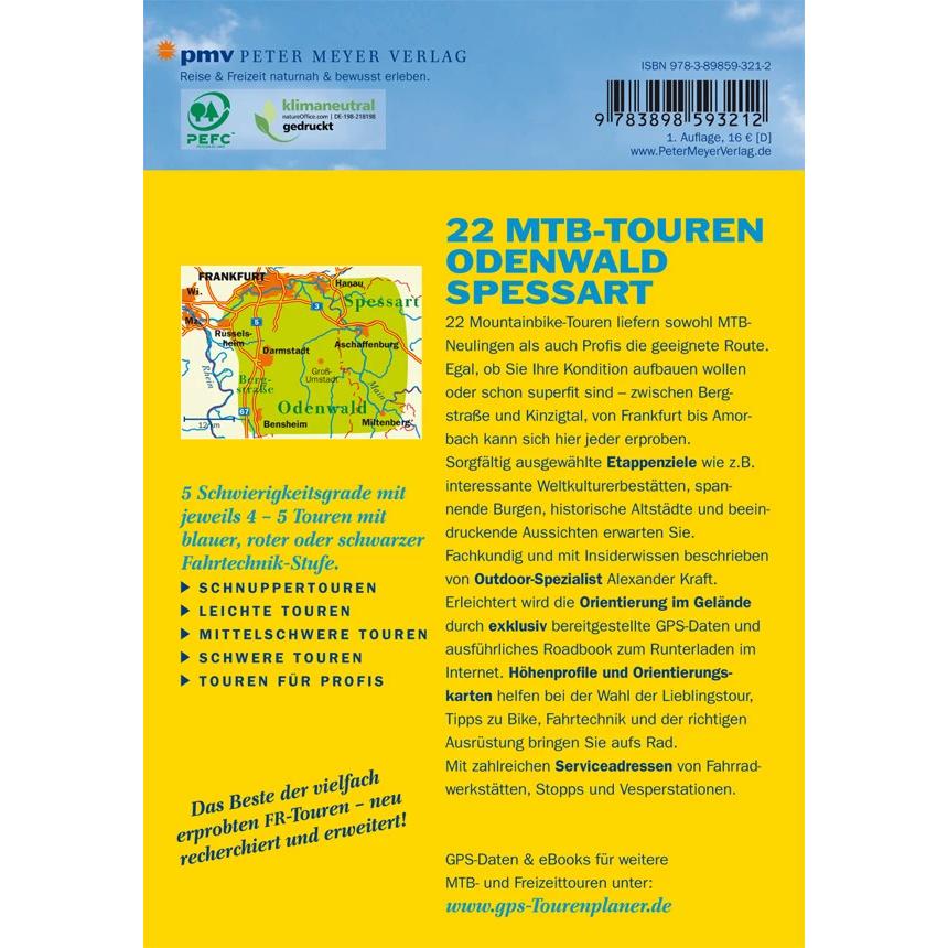 Thumbnail - 22 MTB-Touren Odenwald Spessart, Ratgeber von Alexander Kraft