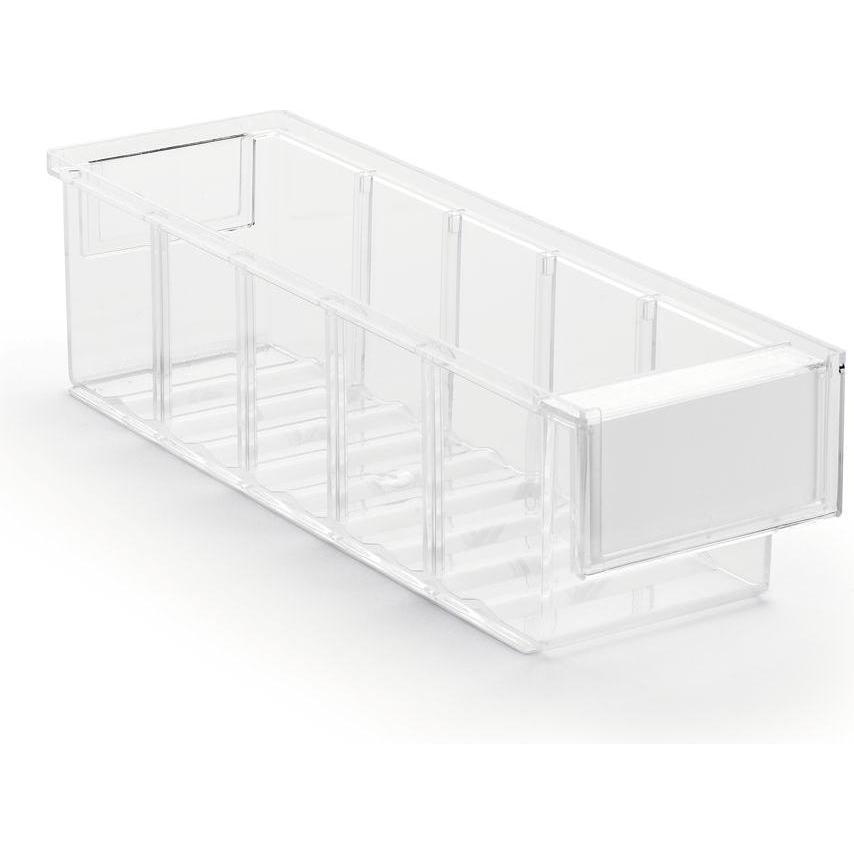 10x Treston, Aufbewahrungsbox, er Kleinteilebehälter HxBxT xx0mmPolystyrolGriffmulde (1.30 l)