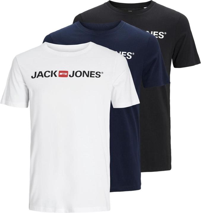 Jack & Jones Jjecorp Logo Tee Ss Crew Neck 3pk Mp (XS)