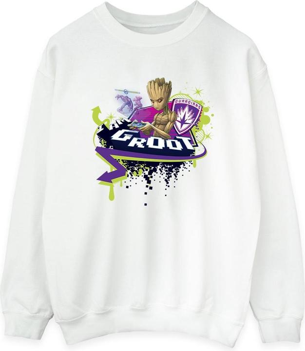 Actual product image Womens/Ladies Guardians Of The Galaxy Groot Gaming Holo Sweatshirt (L)