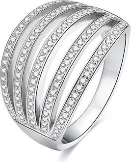 Produktbild Beneto Silver ring with zircons AGG338 - Circuit: 60 mm (L)