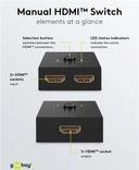 Actual product image Goobay Manual HDMI Switch Box 2 to 1 4K @ 30 Hz