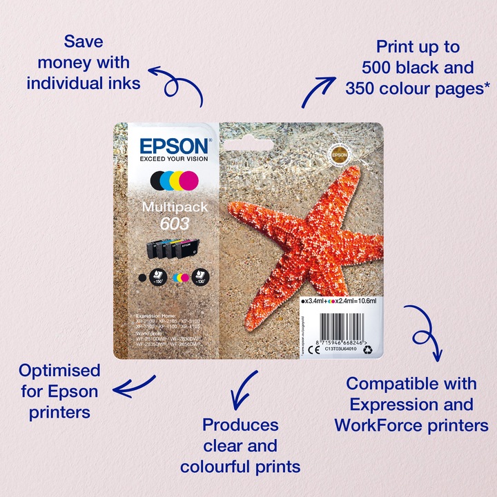 Immagine prodotto Epson 603 Multipack (M, C, Y)