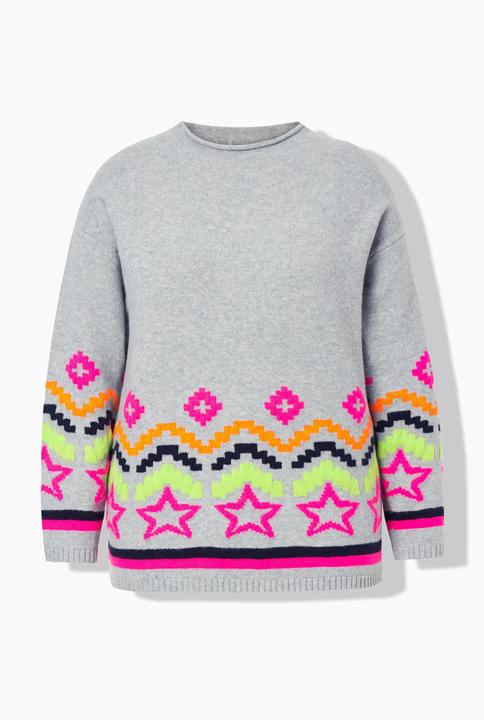 Produktbild Laurasøn Jacquard Pullover, Turtleneck, Langarm (M)