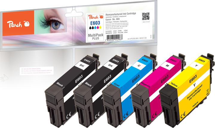 Image du produit Peach No. 603, PEA, Multi-Pack-Plus, REM, FW (C, M, Y)