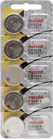 Actual product image Maxell Button cell CR2016 (5 pcs., CR2016, 90 mAh)