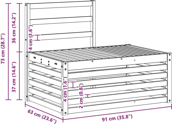 Produktbild vidaXL gartenmöbel