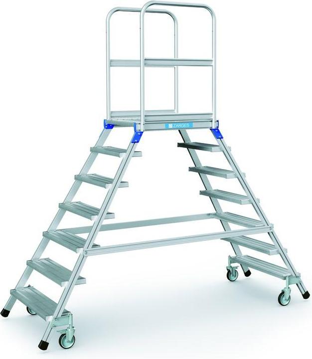 Zarges Mobile platform staircase, accessible from both sides (Multi-purpose ladder, 60 cm)
