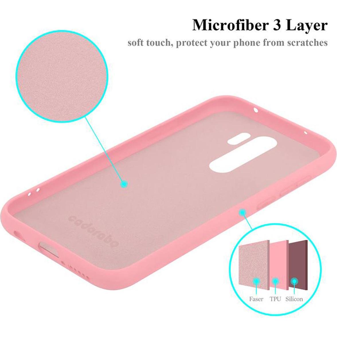 Thumbnail - Cadorabo TPU Liquid Silicone Case Cover (Xiaomi Redmi Note 8 Pro), Smartphone Hülle, Rosa