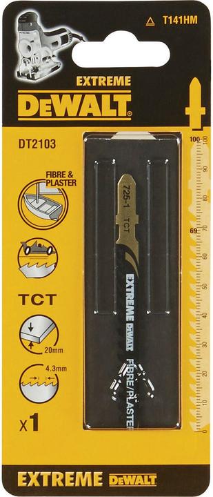 Produktbild DeWalt Stichsaegeblatt HM GFK <20mm