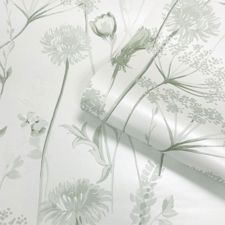 Actual product image Muriva Catherine Lansfield Meadowsweet Floral Wallpaper