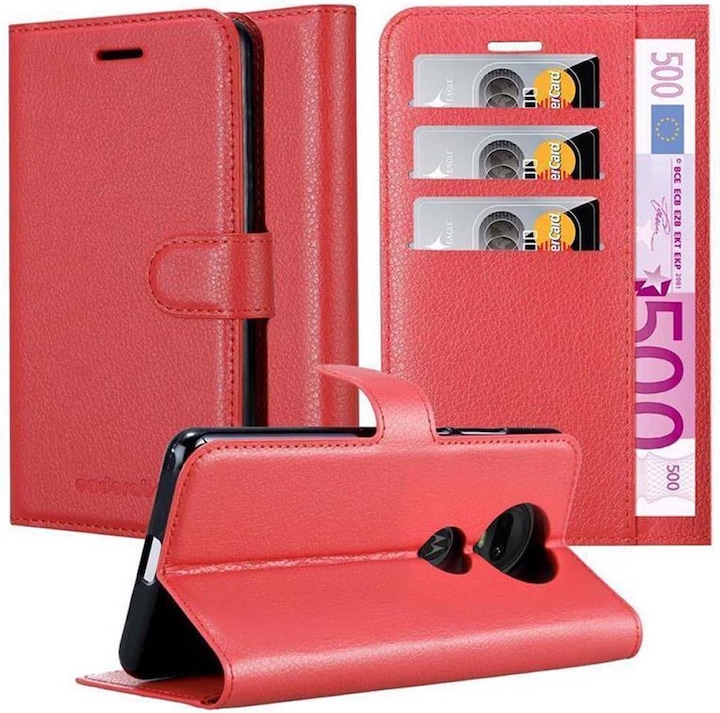 Actual product image Cadorabo Book with stand function cover (Motorola Moto G7)
