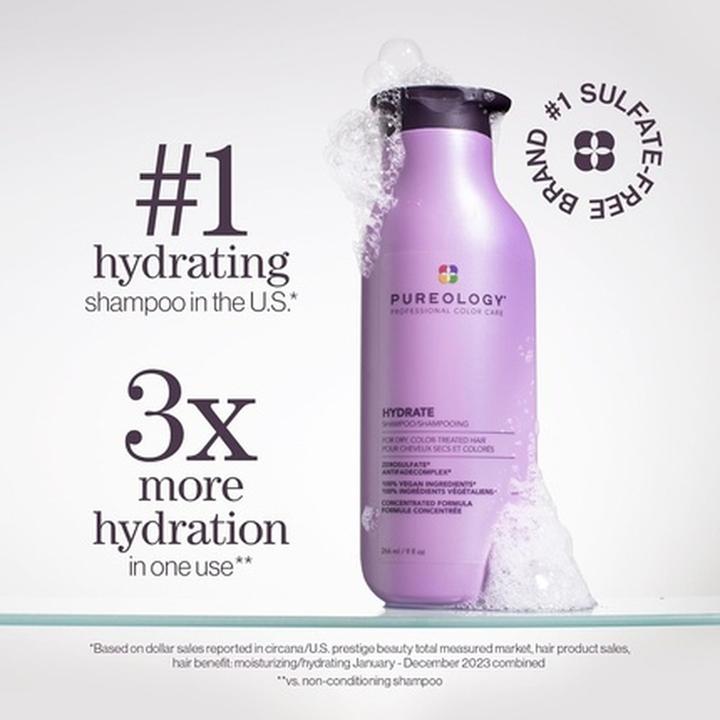 Actual product image PUREOLOGY Hydrate Shampoo (Liquid shampoo, 50 ml)