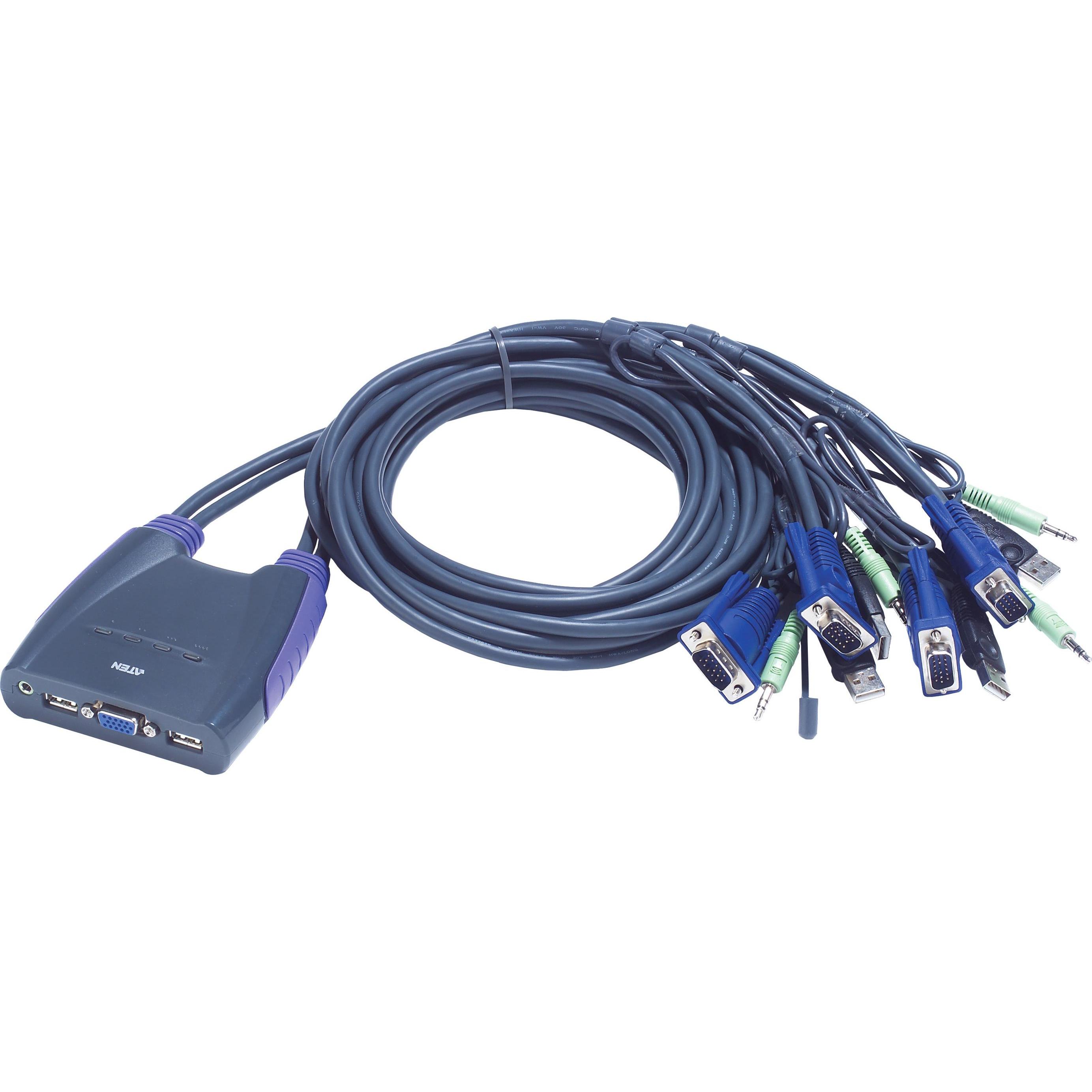 Aten Cs64us, KVM Switch, Blau