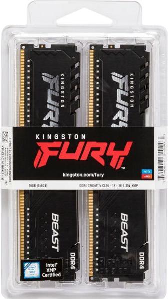 Productafbeelding Kingston FURY Beest (2 x 8GB, 3200 MHz, DDR4 RAM, DIMM 288 pin)