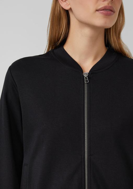 Produktbild s.Oliver Sweatshirt Jacke Weicher Interlock-Blouson mit Eingrifftaschen (36)