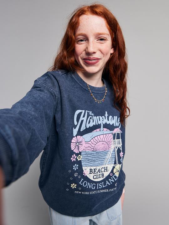 Produktbild Jonen Sweatshirt in Used-Look Hamptons Mädchen (128)