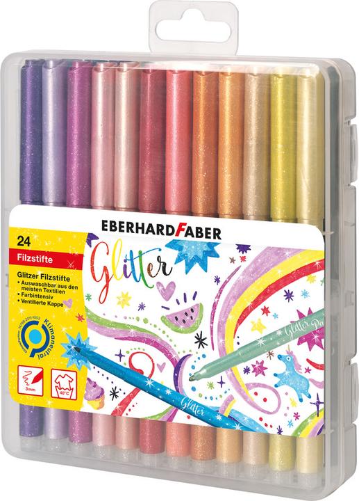 Image du produit EberhardFaber Crayon fibre Glitter (Multicolore, 24 x)